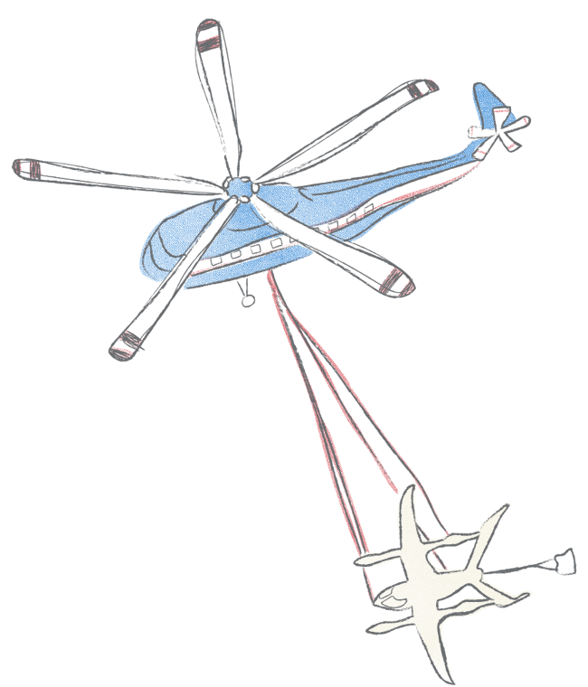 A sketch of ALIA under a helictoper