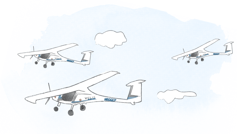 pipistrel's in flight