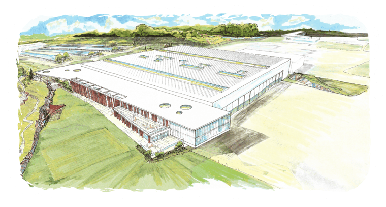 A sketch of BETA's production facility